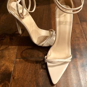 PrettyLittleThing Strappy Nude Heels